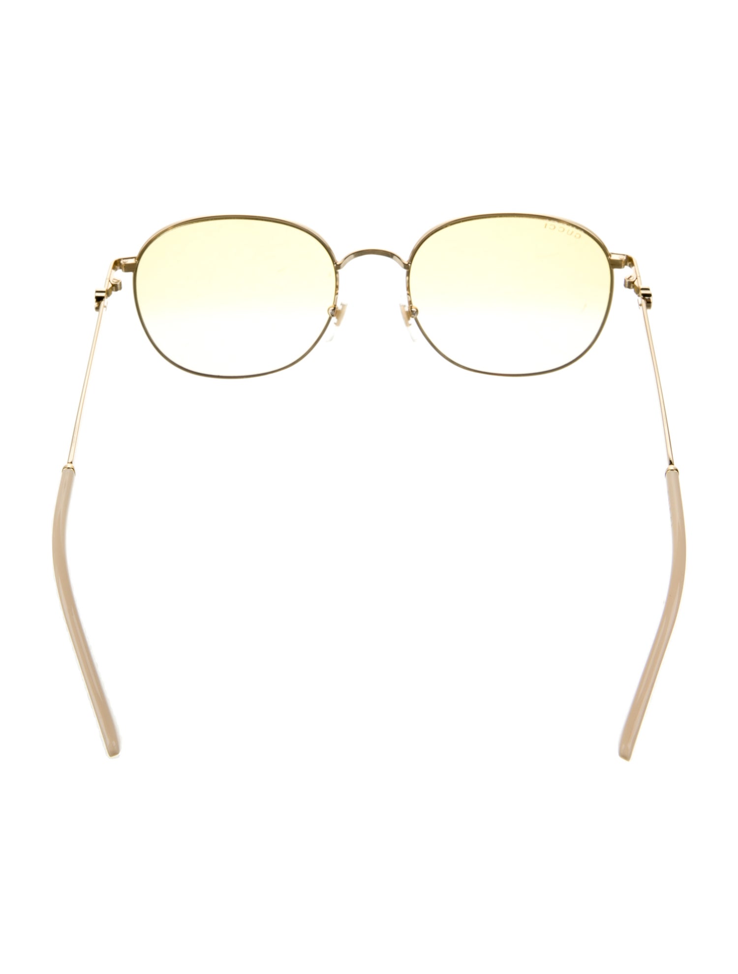 Gucci Double G Logo Round Sunglasses